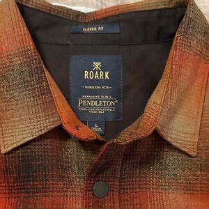 Roark Red and Brown Plaid Shirt